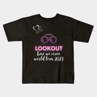 scentsy lookout, here we come, world tour 2023 Kids T-Shirt